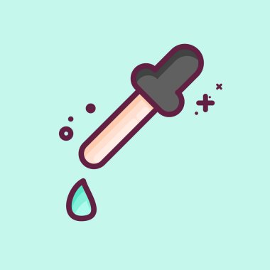 Simge Gözdamlası. Grafik Tasarım Araçları sembolüyle ilgili. MBE tarzı. Basit dizayn edilebilir. Basit bir çizim. Basit vektör simgeleri