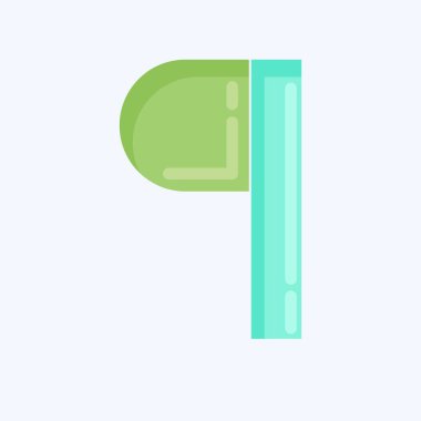 Icon Paragraph. related to Graphic Design Tools symbol. flat style. simple design editable. simple illustration. simple vector icons