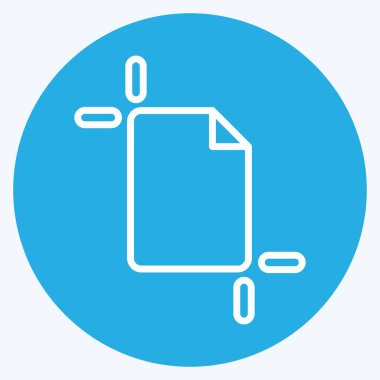 Icon Artboard. related to Graphic Design Tools symbol. blue eyes style. simple design editable. simple illustration. simple vector icons