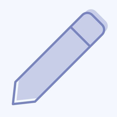 Icon Pencil. related to Graphic Design Tools symbol. two tone style. simple design editable. simple illustration. simple vector icons