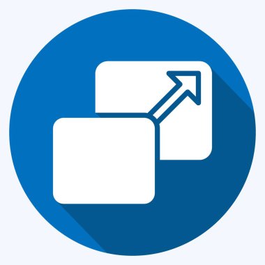 Icon Scale. related to Graphic Design Tools symbol. long shadow style. simple design editable. simple illustration. simple vector icons