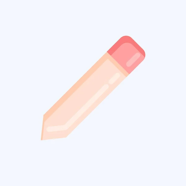 Icon Pencil Related Graphic Design Tools Symbol Flat Style Simple — стоковый вектор