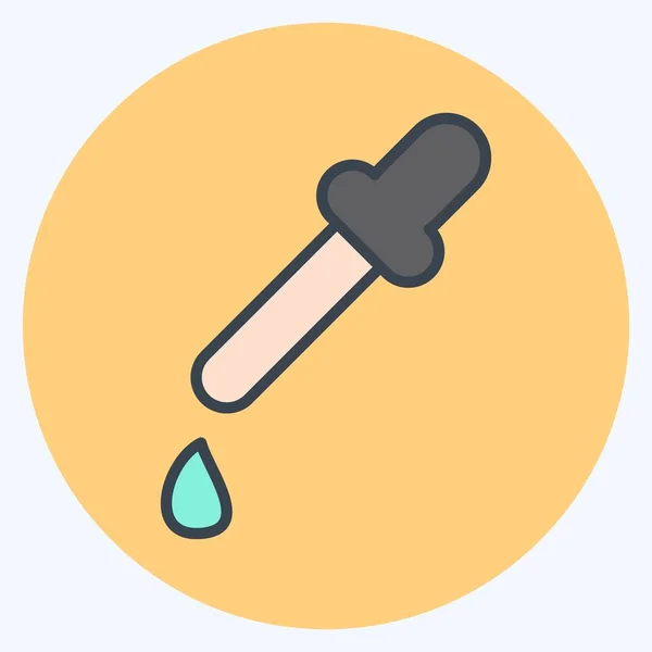 Icon Eyedropper Related Graphic Design Tools Symbol Color Mate Style — 스톡 벡터
