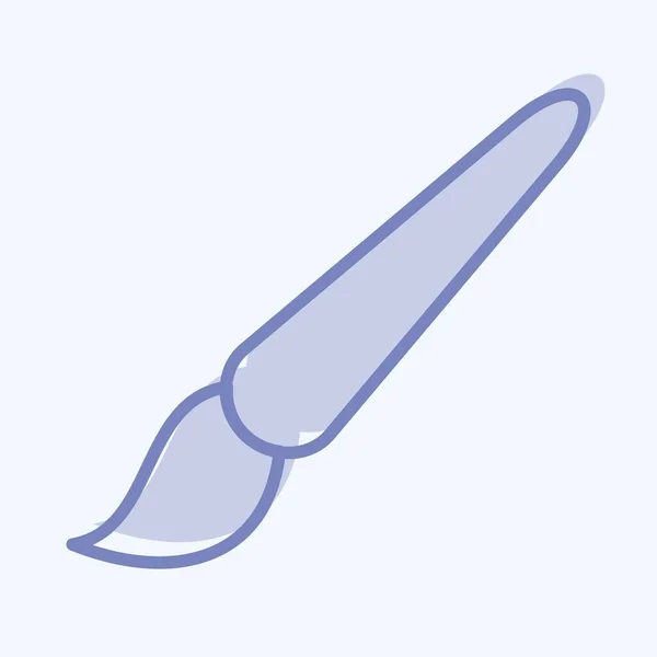 Icon Paint Brush Related Graphic Design Tools Symbol Two Tone — Image vectorielle