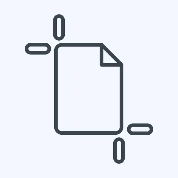Icon Artboard Related Graphic Design Tools Symbol Line Style Simple — ストックベクタ