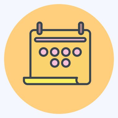 Simge Takvimi. Dövüş sporları sembolüyle ilgili. renk arkadaşı stili. Basit dizayn edilebilir. Basit bir resim. Boks.