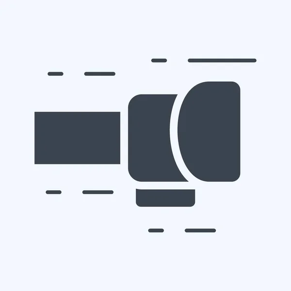 Icon Punch 与战斗体育标志有关 格瑞普风格 简单的设计可以编辑 简单的例子 — 图库矢量图片