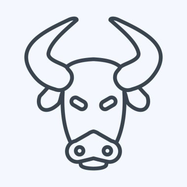 Simge Bizon. Hayvan kafası sembolüyle ilgili. Sıra tarzı. Basit dizayn edilebilir. Basit bir çizim. Şirin. eğitim