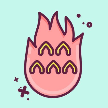 İkon Ejder Meyvesi. Tayland sembolüyle ilgili. MBE tarzı. Basit dizayn edilebilir. Basit bir çizim. Basit vektör simgeleri. Dünya Seyahat Turizmi. Tayland