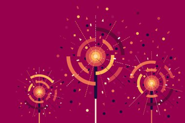 Havai fişek gösterisi. Diwali Festivali için Selamlar