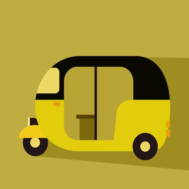 otomatik rikshaw vektör çizimi