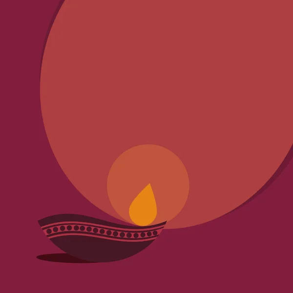 Ilustração Vetorial Das Luzes Festival Diwali — Vetor de Stock