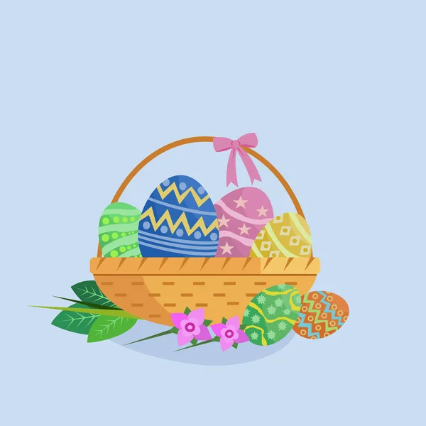 Easter Eggs Vector Illustration Design — Stock Vector