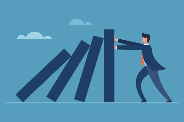 İdari işadamı düşen lekelere karşı direniyor, vektör illüstrasyon tasarımı