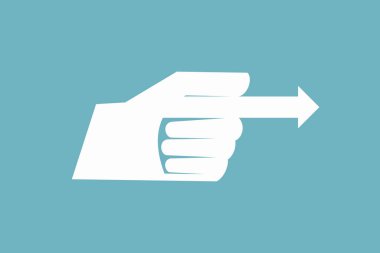  el oku vektör çizimi