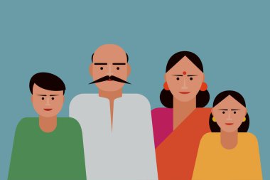 Hint kökenli bir ailenin tasviri