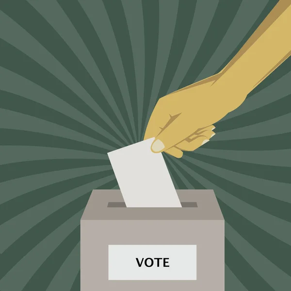 Έννοια Της Ψήφου Διανυσματική Απεικόνιση Σχεδιασμός — Διανυσματικό Αρχείο