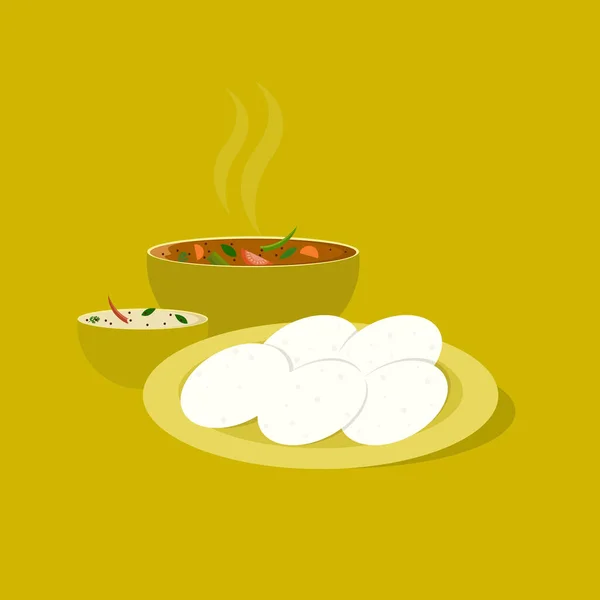 Indian Snacks Vector Illustration — Stock vektor