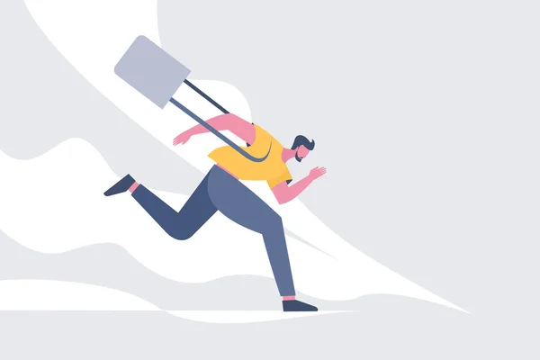Menschen Laufen Vektor Illustration Design — Stockvektor
