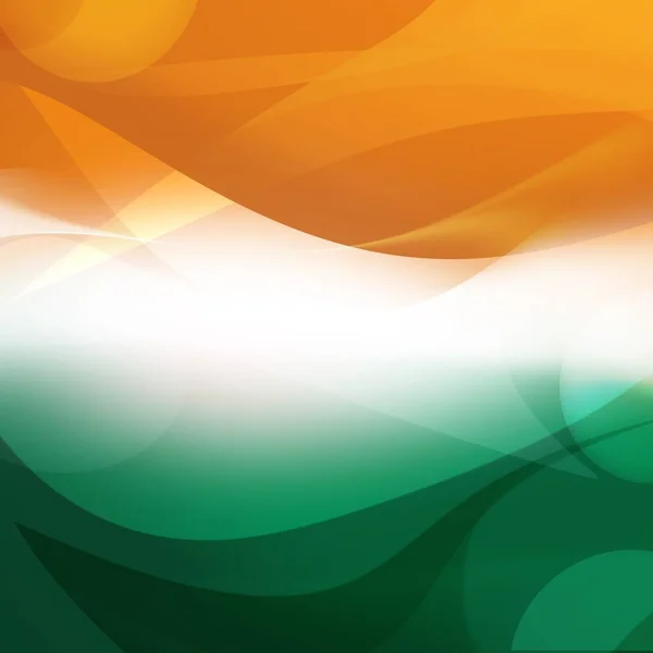 Abstract Background Wavy Patterns Indian Flag Colours — Stock fotografie