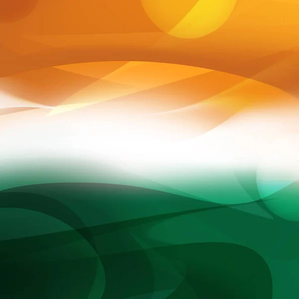 Abstract Background Wavy Patterns Indian Flag Colours — Stockfoto