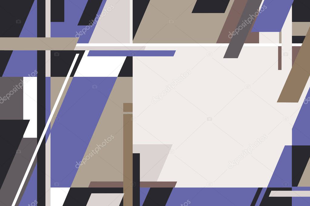 Abstract background with rectangular shapes with copy space in centre 