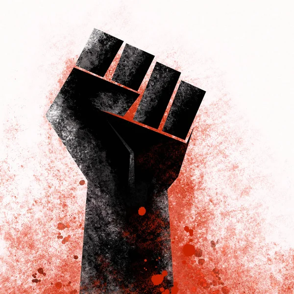 Illustration Fist International Labour Day Background — стоковое фото