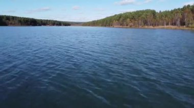 Sibirya Ormanı üzerinde sonbahar hava görüntüleri