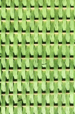 Tam düz yeşil hasır dokusu