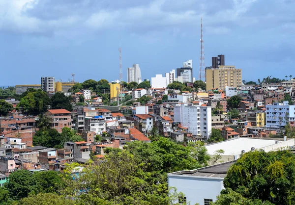 Salvador Bahia Brasil Abril 2014 Vista Los Edificios Casas Populares —  Fotos de Stock