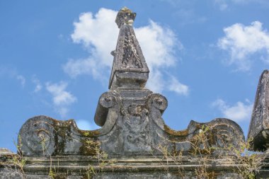  Santo Antonio do Paraguau Manastırı 'nın cephesi. Brezilya 'nın Bahia eyaletindeki Cachoeira şehrinde 1649 yılında kurulmuştur..