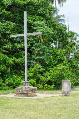 Casa da Torre de Garcia Davila harabeleri. Brezilya 'nın Bahia eyaletinde yer alan Mata de Sao Joao belediyesine bağlı Praia do Forte' de bulunan tarihi bir binadır..