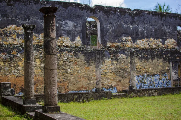 Ruinerna Klostret Santo Antonio Paraguau Ligger Cachoeira Den Brasilianska Delstaten — Stockfoto
