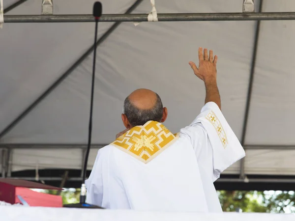 Salvador Bahia Brésil Janvier 2019 Les Fidèles Célèbrent Premier Vendredi — Photo