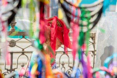 Salvador, Bahia, Brezilya - 4 Ocak 2019: 2019 'un ilk Cuma gününü Igreja do Senhor do Bonfim' de kutluyoruz.