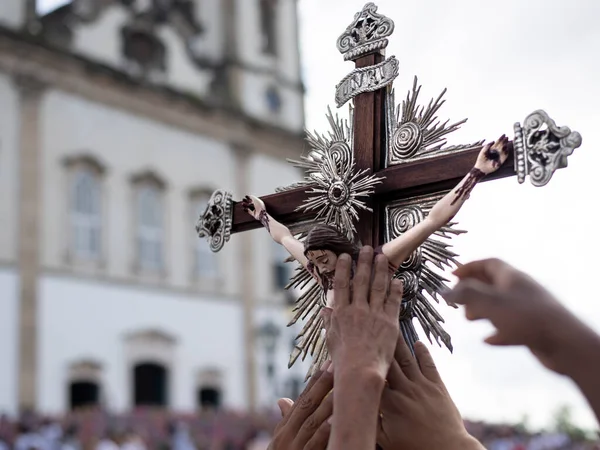 Salvador Bahia Brésil Décembre 2018 Les Fidèles Célèbrent Dernier Vendredi — Photo
