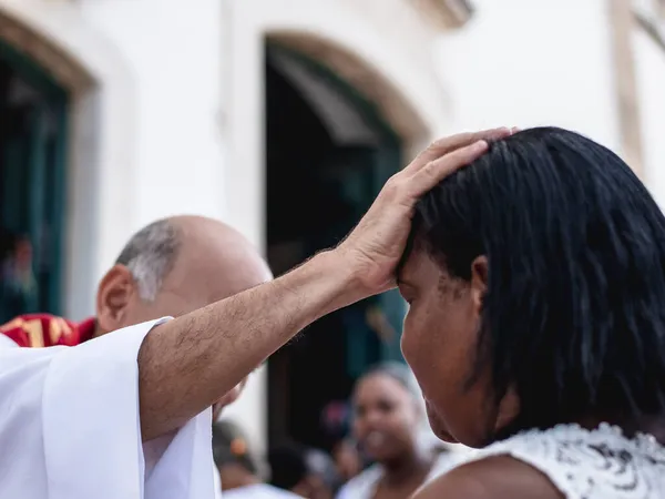 Salvador Bahia Brezilya Aralık 2018 Senhor Bonfim Kilisesi Nde Yılın — Stok fotoğraf