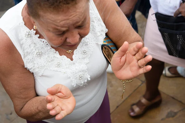 Salvador Bahia Brasilien December 2018 Trogen Firar Årets Sista Fredag — Stockfoto