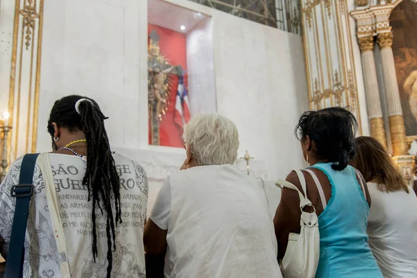 Salvador Bahia Brazil January 2019 Trogen Till Senhor Bonfim Church — Stockfoto