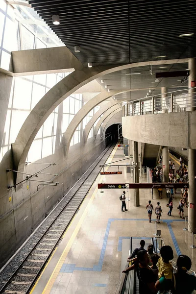 Salvador Bahía Brasil Enero 2015 Estación Metro Municipio Brasileño Salvador —  Fotos de Stock