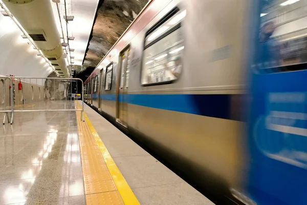 Salvador Bahia Brasil Janeiro 2015 Estação Metrô Município Brasileiro Salvador — Fotografia de Stock