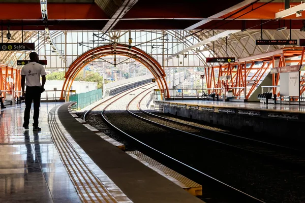 Salvador Bahía Brasil Enero 2015 Estación Metro Municipio Brasileño Salvador —  Fotos de Stock