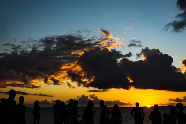 Salvador Bahia Brazil June 2021 Dramatic Sunset Salvador Bahia Farol — Stock Photo, Image