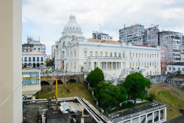 Vista Laterale Del Palacio Rio Branco Sede Del Governo Bahia — Foto Stock