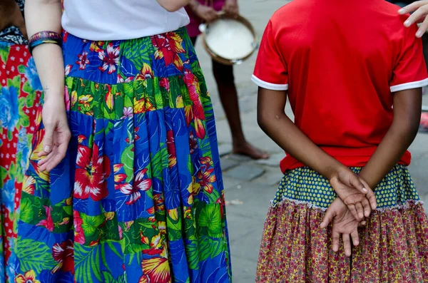 Salvador Bahia Brasilien November 2015 Frauen Und Junge Leute Tanzen — Stockfoto