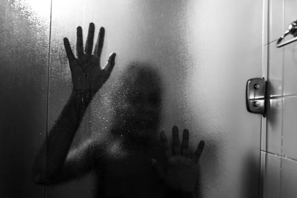 Portrét Ženy Koupelně Jak Myje Salvador Bahia Brazílie — Stock fotografie