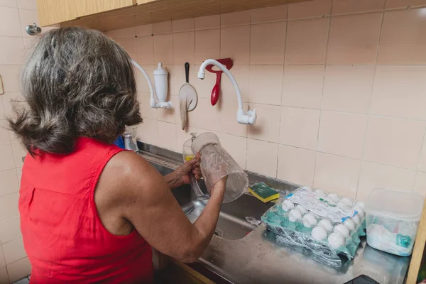Una Donna Cucina Che Prepara Cibo Salvador Bahia Brasile — Foto Stock
