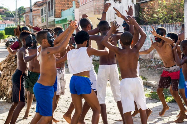 Acupe Bahia Brazílie Července 2016 Kulturní Projev Nega Fugida Obyvatelé — Stock fotografie