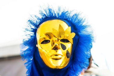 Maragogipe, Bahia, Brezilya - 04 Mart 2019: Carnaval de Maragojipe Brezilya 'nın Bahia eyaletinin Maragogipe şehrinde her yıl düzenlenen geleneksel bir karnaval festivali..