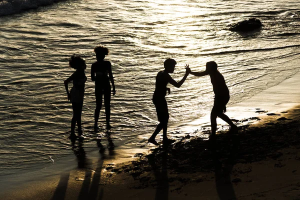 Salvador Bahia Brazil October 2020 People Having Fun Ondina Beach — Stock Photo, Image